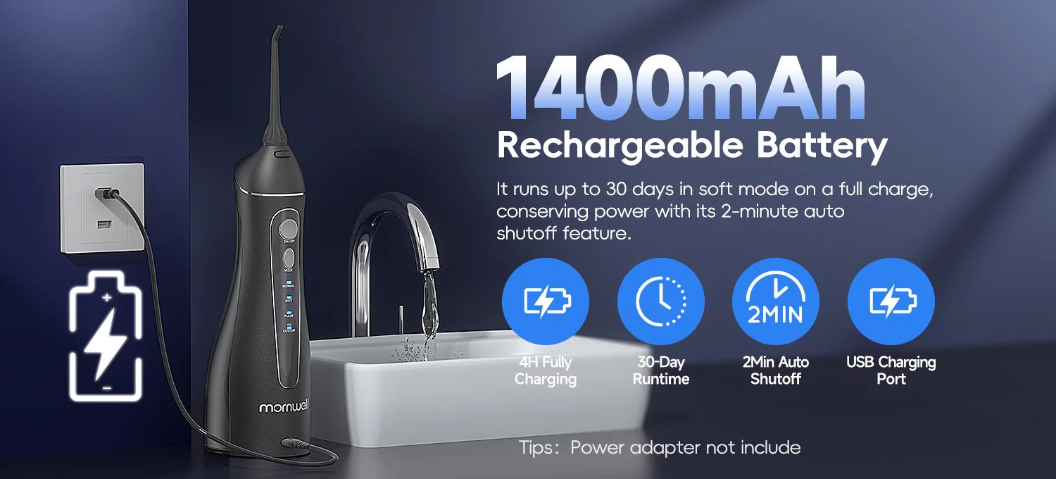Dental Floss Portable Cordless F18 Oral Irrigator