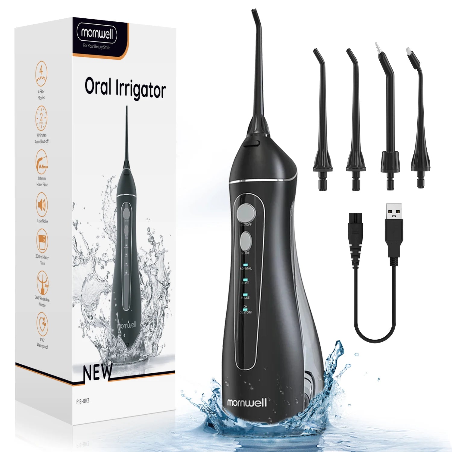 Dental Floss Portable Cordless F18 Oral Irrigator