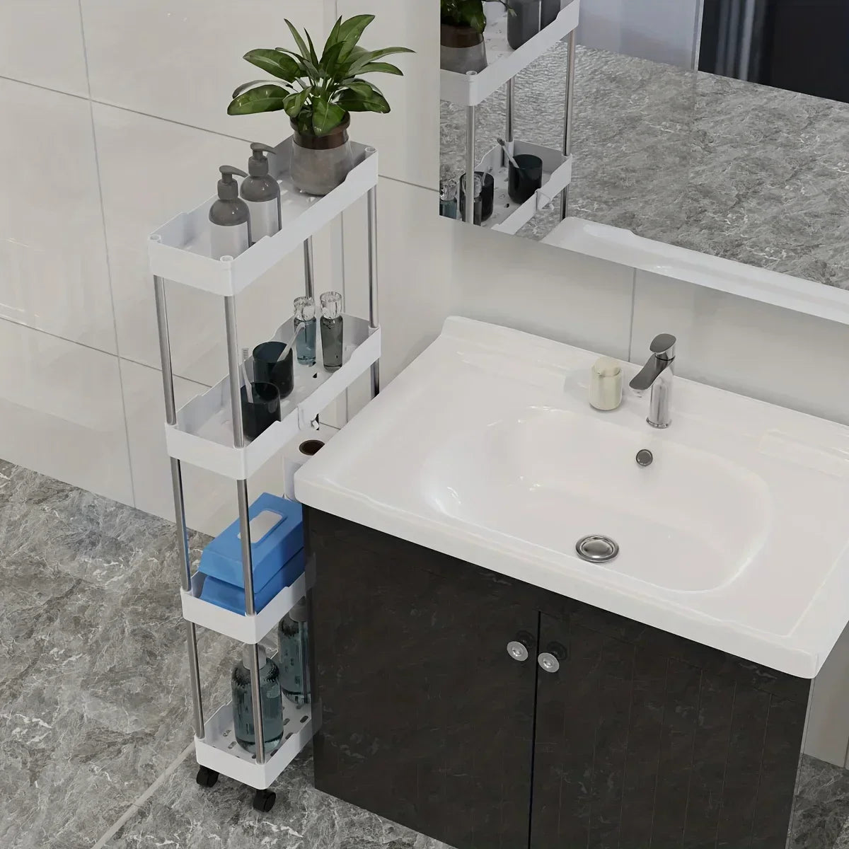 Bathroom Storage Organizer Multi-purpose Corner Shelf