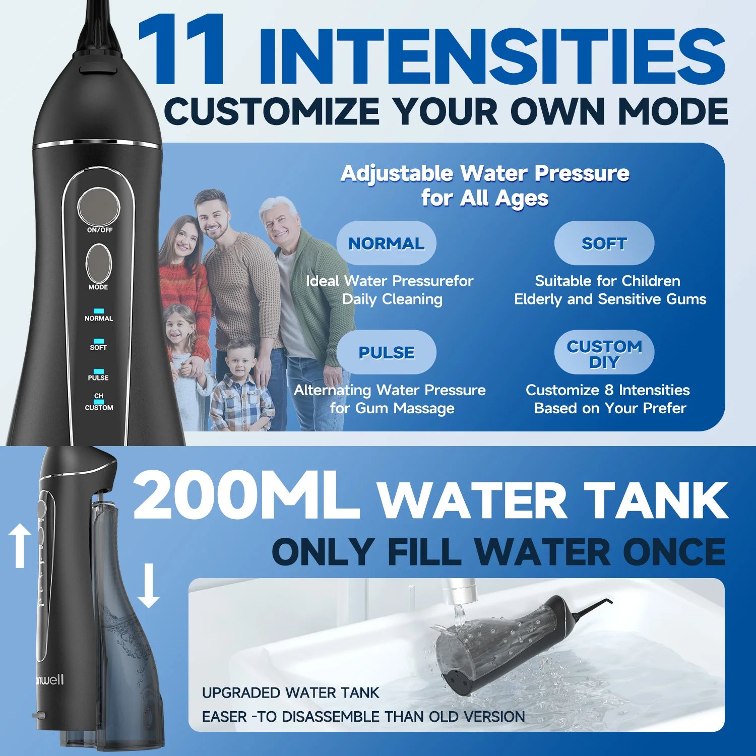 Dental Floss Portable Cordless F18 Oral Irrigator