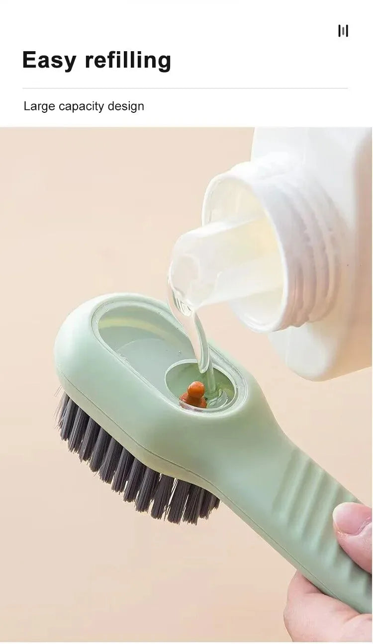 Multifunction Brush Soft Automatic Liquid Shoe Brush