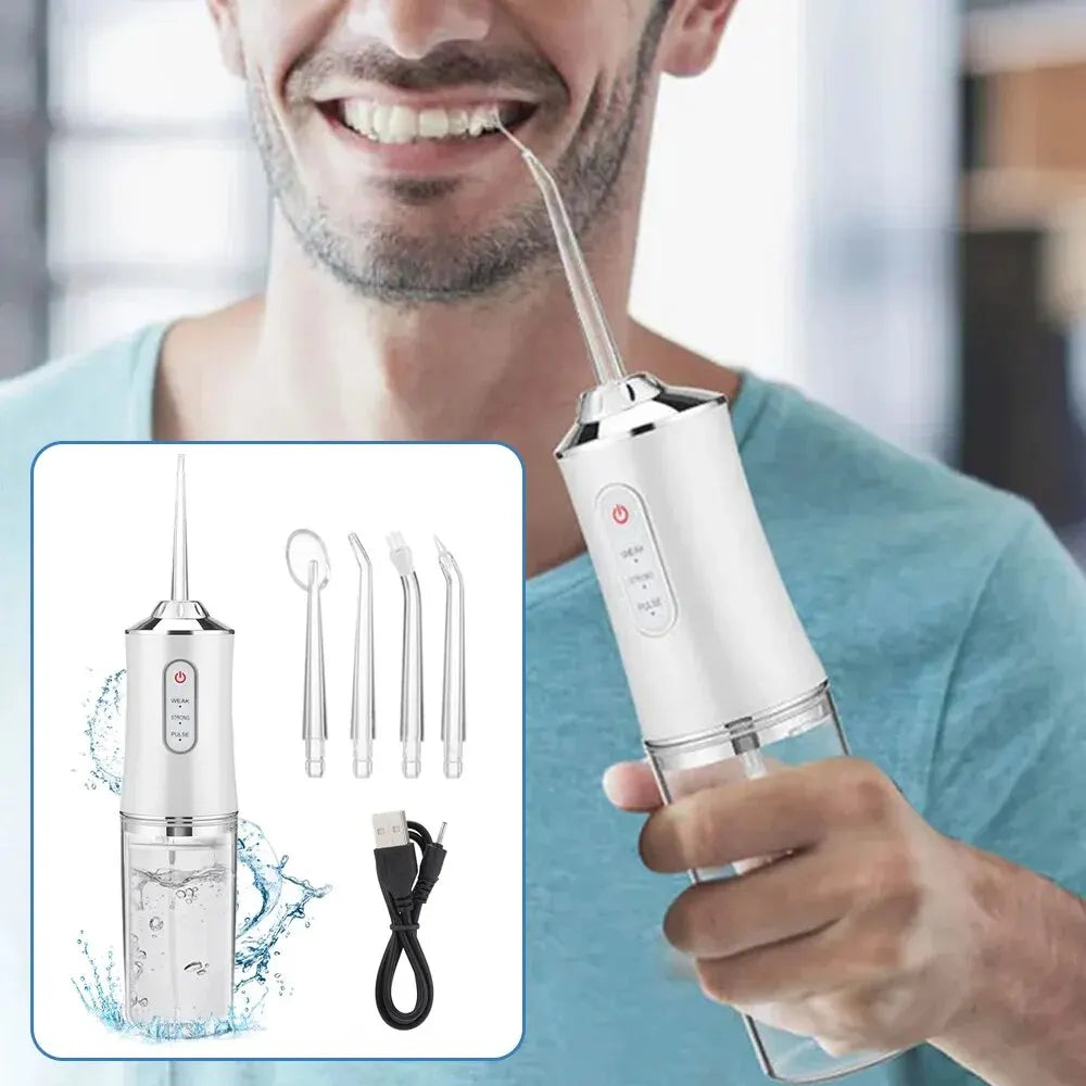 Dental Floss, Portable Cordless Oral Irrigator Cleaning 3 Modes
