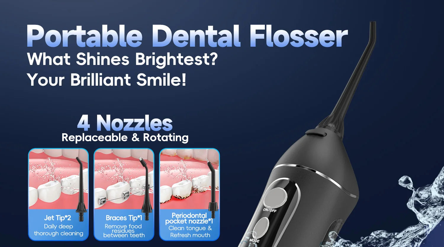 Dental Floss Portable Cordless F18 Oral Irrigator
