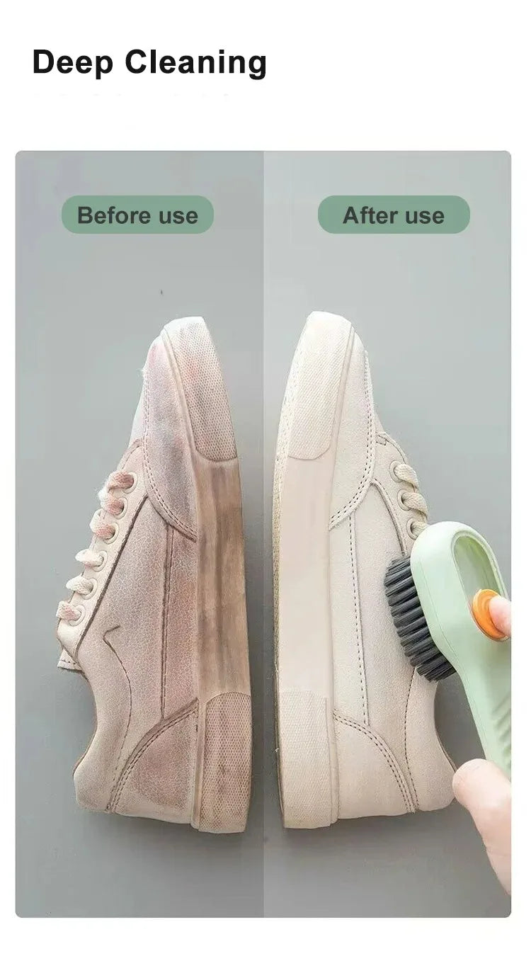 Multifunction Brush Soft Automatic Liquid Shoe Brush